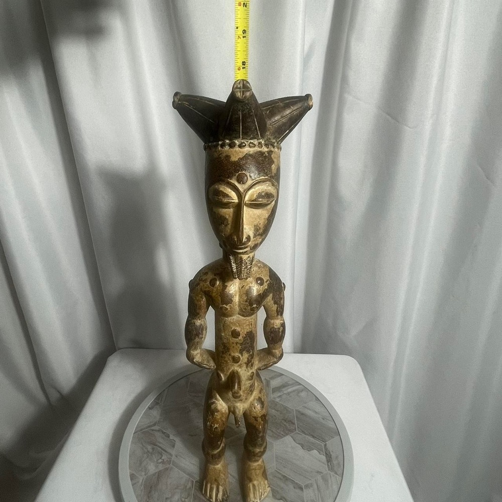 Handcrafted Tribal Sculpture in Brown